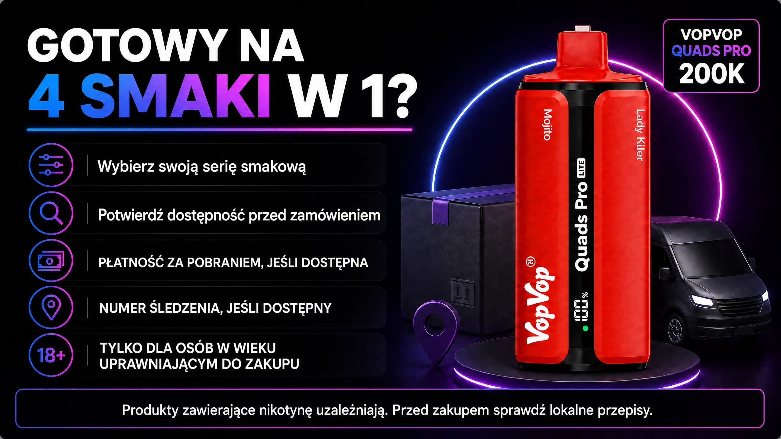 VopVop Quads Pro 200K – szczegóły produktu