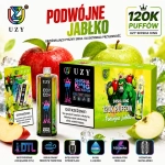 Podwójne jabłko UZY 120K double apple vape flavor Poland