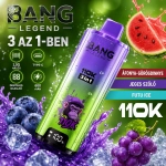 Bang Legend 3 in 1 110000 slukkos eldobható e-cigaretta, áfonya görögdinnye szőlő ízek