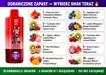 UZY 150K 6w1 jednorazowy vape – 10 kombinacji smaków, wymienne smaki, 150 000 zaciągnięć, LED, USB-C