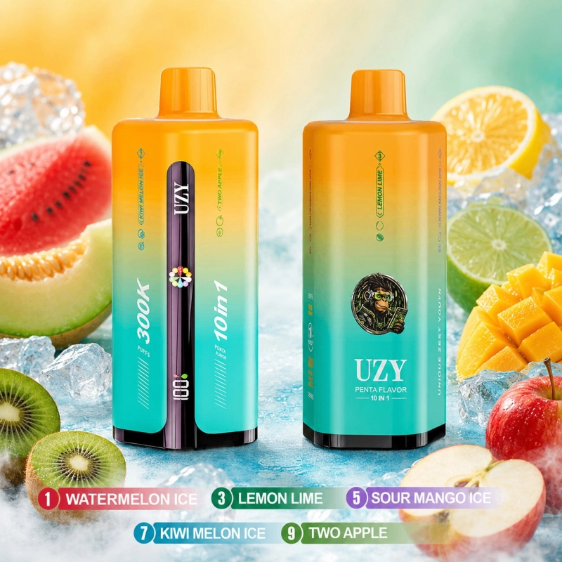 UZY Penta Flavor 10 in 1 300000 buchów Jednorazowy e-papieros, mieszanka smaków owocowych