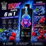 Bang Legend 150K vape Blueberry Raspberry and Forest Berry ice flavor combination