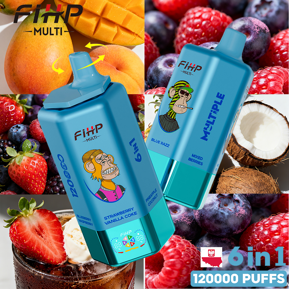 FIHP Vape o sześciu smakach (120 000  zaciągnięć)