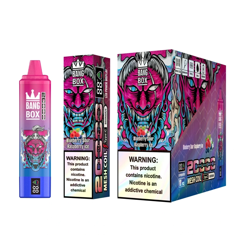 Bang Box 20000 Puffs Vape 0% 2% 3% 5% Low Nicotine Rechargeable Bulk Buy Disposable Vape Wholesale
