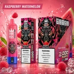 Bang Box 20000 Puffs rechargeable vape in Raspberry Watermelon flavor with raspberry and watermelon