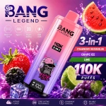 Bang Legend 110K 3-in-1 disposable vape – Mixed Berries, Passion Fruit Mango and Love 66 flavor set