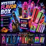 Mystery Vape Box with random 110,000–300,000 puff devices from multiple brands and flavors