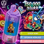 UZY 6 az 1-ben 150000 slukkos eldobható vape, eper kiwi ízben