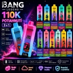 Bang Legend 110K Vape 3 v 1 nabíjateľný jednorazový vape s LED displejom a 12 príchuťami