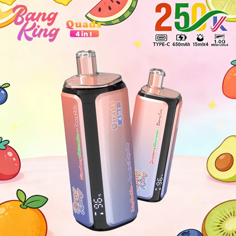 24hvape-bang-king-250000-250k-puffs-strawberry-watermelon-cherry-cola-juicy-peach-ice-grapefruit-refresher-