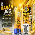 Bang Box 20 000 slukkos eldobható vape banánfagylalt ízben, újratölthető Type-C vape