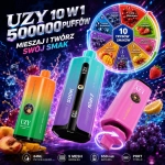 UZY 10 W1 500000 buchów jednorazowy e-papieros, wielosmakowy