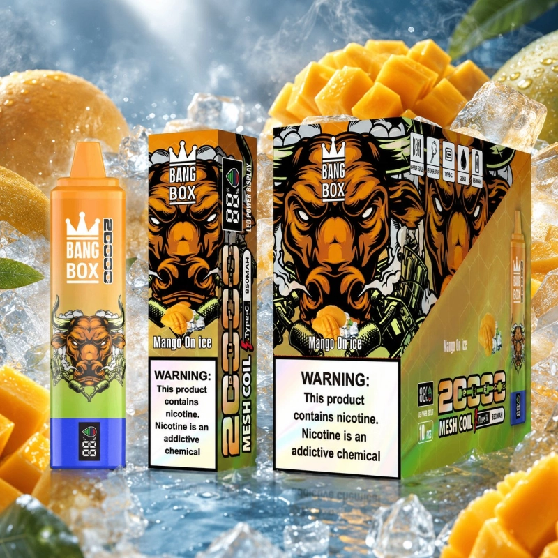 Bang Box 20000 buchów Jednorazowy e-papieros, Mango z lodem