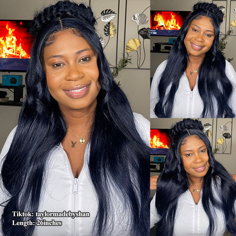 Sale | Glueless Midnight Blue 7x6/13x6 FULL Lace Frontal Wig 16