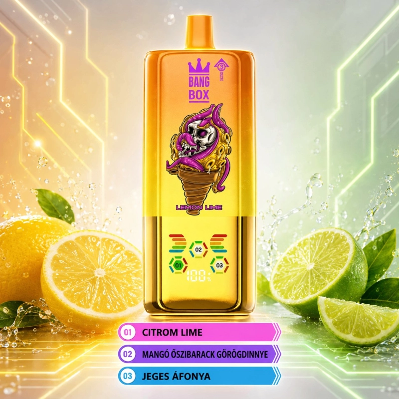 Bang Box 80000 80000 zaciągnięć Jednorazowy e-papieros, Cytryna Limonka