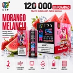 UZY Shisha King 120K sabor Kiwi, Maracujá e Goiaba com mistura tropical