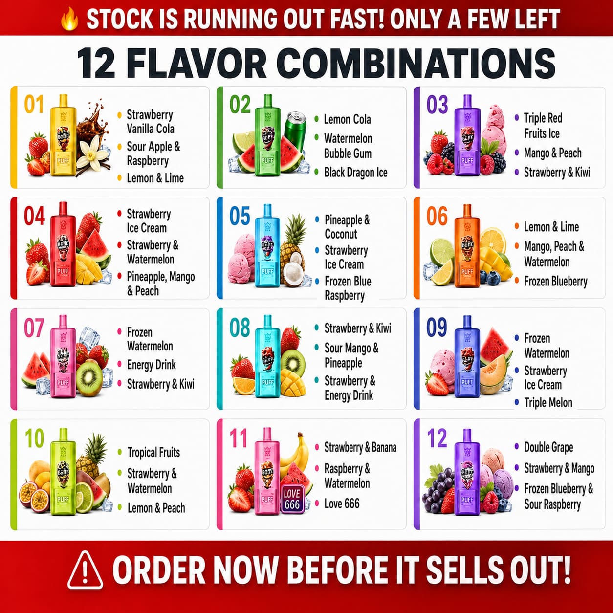 BangBox 80K 3-in-1 vape with 12 fruit, ice, candy and drink flavor combinations