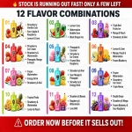 BangBox 80K 3-in-1 disposable vape collection with 12 fruit, ice, candy and drink flavor combinations