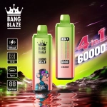 Bang Blaze® 60000 60 ezer szippantás 4 az 1-ben ízek legújabb eredeti újratölthető LCD kijelzős eldobható vape 2