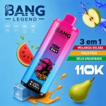 Bang Legend 110K 110000 Puxadas Cigarro Eletrônico Descartável, Melancia Maçã Pera