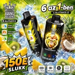 Ananász jég eldobható vape kókusz és kiwi ananász trópusi keverékkel, erős ízrétegekkel