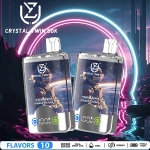 UZY Crystal Twin 50000 Puffs Jednorázová vaporizační elektronika s dvojitou příchutí a dvojitou síťovanou spirálkou