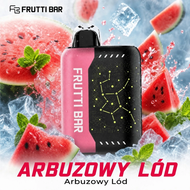Frutti Bar 25000 25000 buchnięć Jednorazowy e-papieros, Arbuzowy Lód