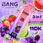 Vape Bang Legend 110K com morango, melancia, uva e limão