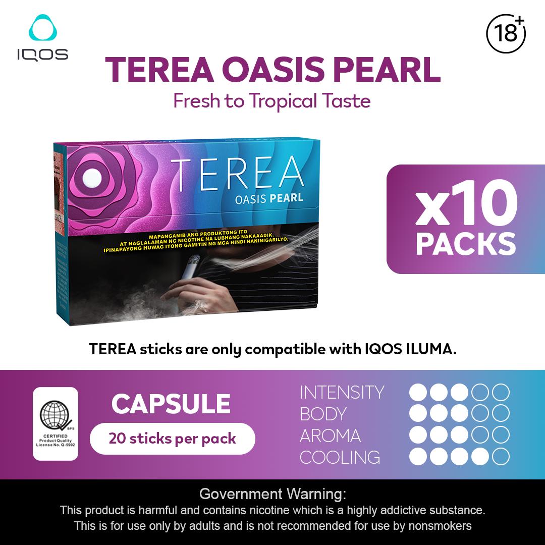 IQOS TEREA Oasis Pearl Passion Fruit Menthol – 10 Packs (200 Sticks)