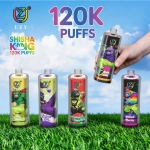 Packaging of UZY Shisha King Disposable Vape, Assorted Flavors