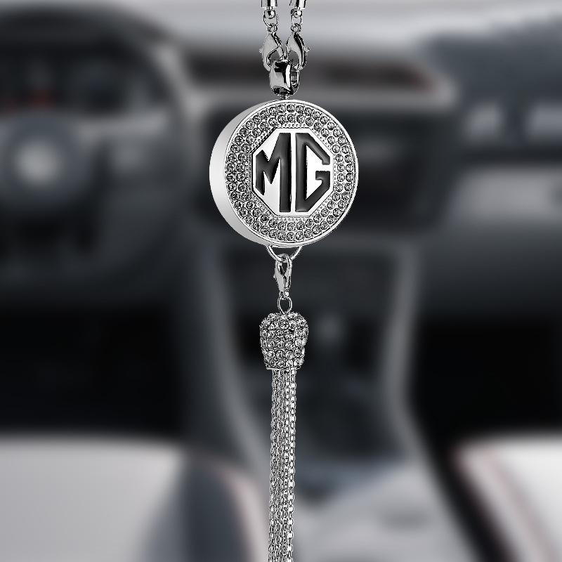 Pingente de aromaterapia com logotipo de carro com diamante de metal