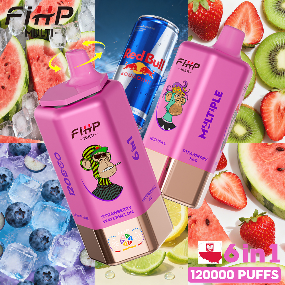 FIHP Vape o sześciu smakach (120 000  zaciągnięć)