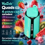VapSolo Quads 80K 4 príchute v jednom zariadení – mix červených bobúľ, čerešňa s citrónom, jahoda kiwi a jahoda melón žuvačka