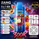 Bang Legend 8in1 300K görögdinnye savanyú őszibarack áfonya jégkrém kaliforniai cseresznye eper mangó mix vape