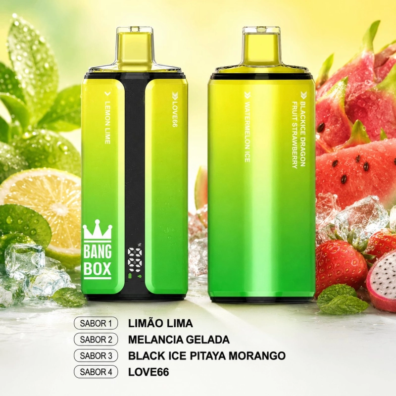 Bang Box 160000 Puxadas Vape Descartável, Sabores Frutados