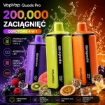 VopVop Quads Pro 200000 zaciągnięć Jednorazowy e-papieros, Wiele smaków