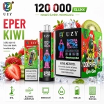 Eper-kivi – UZY Shisha Hookah King 120K vape eper és kivi friss gyümölcs íz 120 000 slukk