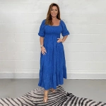 2023 Noua rochie de dama de vara la moda din bumbac pur brodat liber