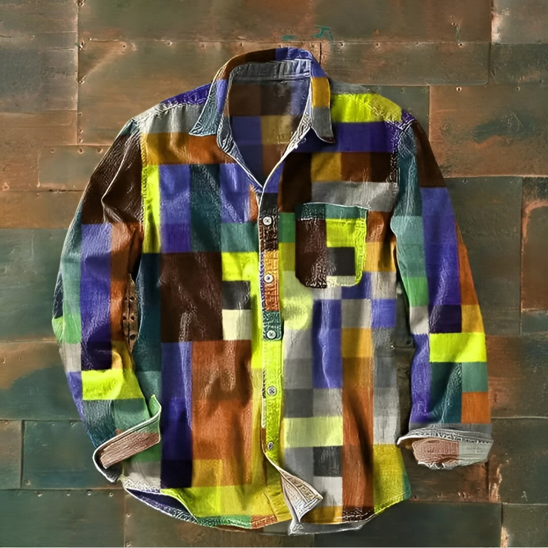 Maks - camisa vintage colorida