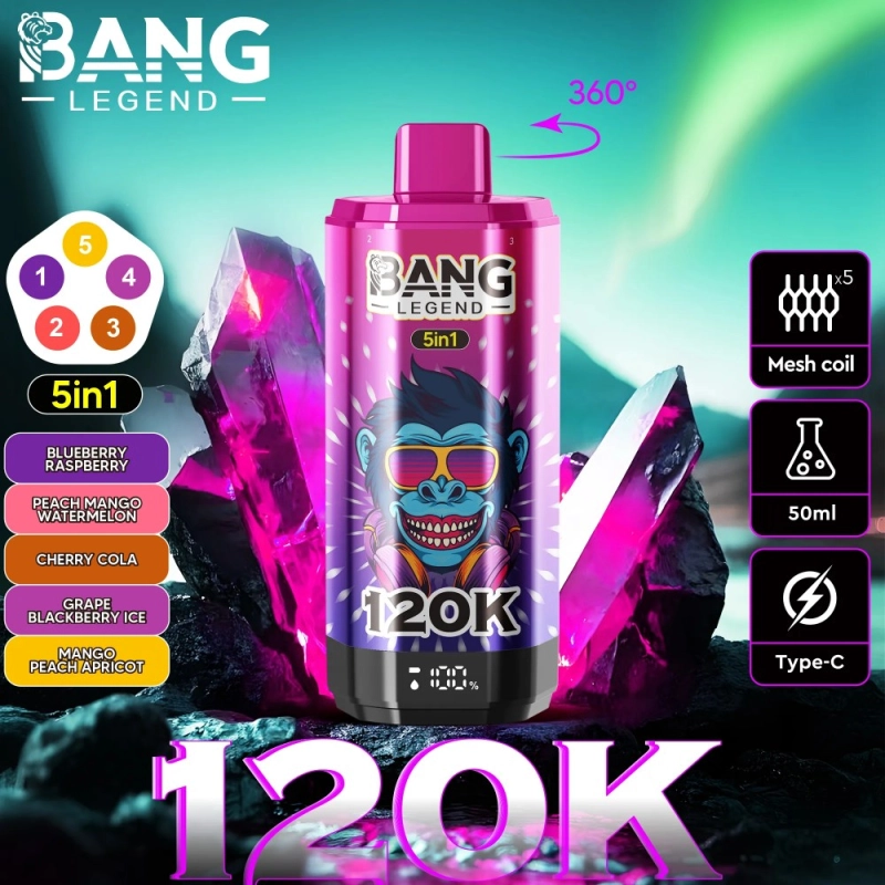 Bang Legend 120K – The Ultimate 5-in-1 Disposable Vape _ 120,000 Puffs _ Adjustable 5 Flavors (11)