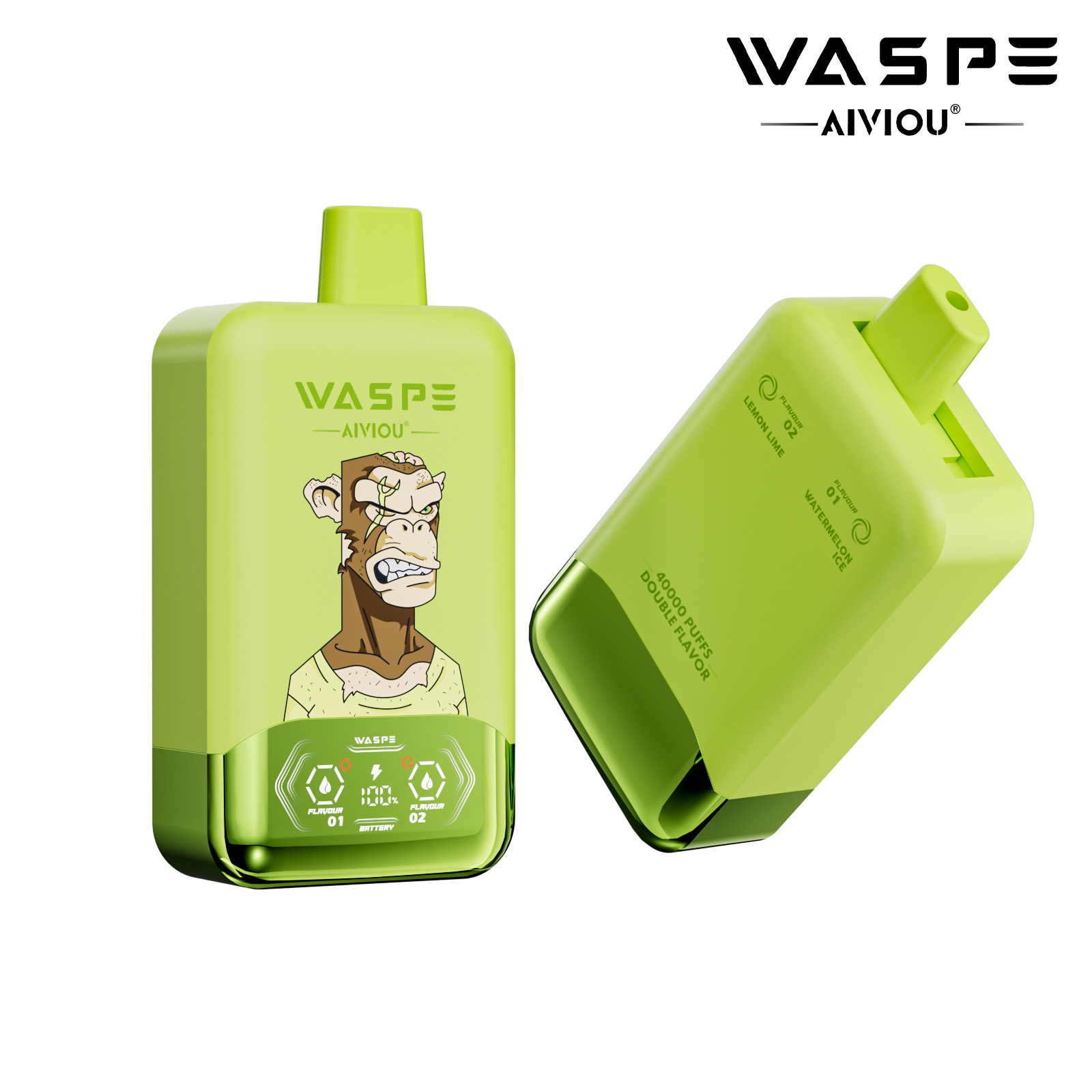 WASPE Vape– 2 smaków w jednym, łatwe przełączanie(40 000 zaciągnięć)